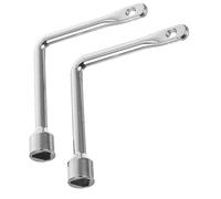 Healifty 2 Piezas Conjunto De Claves Multifuncionales De Utilidades Multifuncional Piezas De Triangular Para Gabinete De Gas De Aleación De Zinc Plata