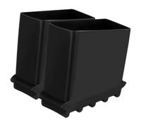 Healifty 2 Piezas Cubiertas de Pies de Escalera de Goma Negra Soporte Estable y Fácil Instalación para Escaleras de Mano en Construcción y Almacenes