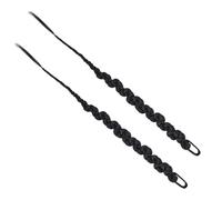 Healifty 2 piezas Extensiones de Pelo Trenzado Postizo Coleta Larga Sintética para Mujer Pieza de Cabello Trenzado para Fiesta Carnaval y Cosplay Color Natural Clásico