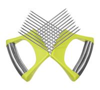 Healifty 2 Piezas Inserto para Cebolla de Acero Inoxidable y Pp, Verde, Mantiene las Verduras Fijas, Multifunción, para Patata y Verduras, Preparación de Alimentos y Cocina