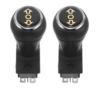 Healifty 2 Piezas Joystick de Coche de Juguete Eléctrico, Interruptor de Palanca de Mando para Coche de Choque Infantil, Plástico y Metal, Negro, 8,5x5,5x2,5cm, para Paneles de Tablero
