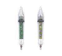 Healifty 2 Piezas Lámpara LED de Pesca Ajustable 17cm, PC | Rojo y Blanco, para Pesca Nocturna, Luz Sumergible de 17cm, Uso en Barco y Acuarios