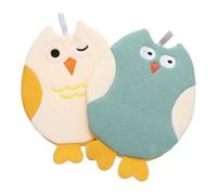 Healifty 2 Piezas Manoplas de Baño de Dibujos Animados, Toalla Exfoliante de Algodón y Poliéster, Ligera, Absorbente, para Ducha