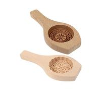 Healifty 2 Piezas Moldes de Madera para Pasteles Lunares Juego de Molde Creativo para Hornear Apto para Repostería Casera y Postres