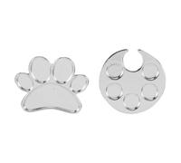 Healifty 2 piezas Paleta de Anillo para Uñas Bandeja de Mezcla de Esmalte Gel Placa de Color DIY Accesorio Profesional de Manicura para Arte Creativo