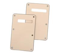 Healifty 2 Piezas Placa Trasera para Guitarra Eléctrica St con Cubierta de Cavidad de Trémolo Plástico Resistente de Tres Borde Redondeado y Tornillos para Reparación y Seguro