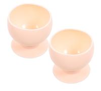 Healifty 2 Piezas Protector de Pared Rosa para Silicona Pomo de Puerta | Amortiguación de Impacto, Instalación Sencilla, Reducción de Ruido, para Detrás Puerta del Refrigerador