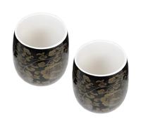 Healifty 2 piezas Taza de Cerámica Japonesa Juego de para y Café Diseño Elegante y Compacto