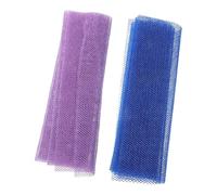 Healifty 2 Piezas Toalla de Baño Exfoliante Corporal Africano de Baño Larga para Ducha Paño Gasa para Limpieza de Piel Esponjas Reutilizables