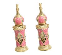 Healifty 2 Piezas Y Contenedor De Regalo Estilos Árabes Orientales Para Cuentagotas Vintage Flor Transparente Vacío Perfume Vails Estilo Cosmético Rosa Regalos Cumpleaños Botellas