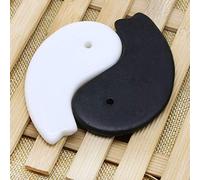 HEALIFTY - 2 platos para rascador de piedra natural Tai Chi Yin Yang Gua Sha Board para SPA