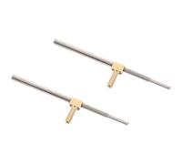 Healifty 2 Tornillos de Metal Accesorios Profesionales Resistentes para Violonchelo para Uso Duradero para Reemplazo de Rana, Color Plata, Pack de 2 Piezas