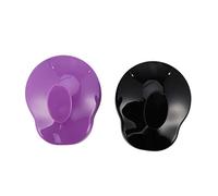 Healifty 2 Uds Cabezal De Limpieza Cepillo De Mano Pelo Ancho Masajeador De Silicona Lavado Champú Caspa Promover Manual Púrpura Y Masaje Desmontable Seco Relajante Para Depurador Peine
