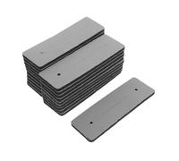 Healifty 20 Almohadillas Térmicas para Permanente de Salón, Láminas Aislantes Resistentes al Calor, Tamaño 4,13 X 1,38 X 0,2 Pulgadas, Color Gris, Esterillas para Protección Térmica