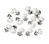 Healifty 20 Piezas Botones sin Costura de Metal Extraíbles para Camisa Abotonada Botones Instantáneos de Repuesto de Perla Instantánea para DIY