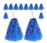 Healifty 20 Unidades Pompones Metálicos para Porristas Pompones de Mano Compactos y Resistentes Decoración de Espíritu Deportivo para Equipos Clubes y Fiestas