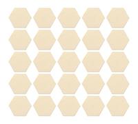 Healifty,200 discos de madera para manualidades, para pintar DIY, hexagonal, 15 mm, madera de haya natural, en blanco, discos incompletados, artesanía, scrapbooking, fiestas, decoraciones