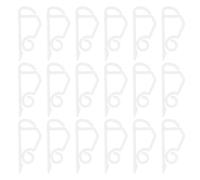 Healifty 24 Ganchos para Luces de Cadena en Forma de S Clips de Luz para Navidad Blancos de PVC Tamaño Pequeño Resistentes y Prácticos para Colgar Luces en Techo Armario y Fiestas