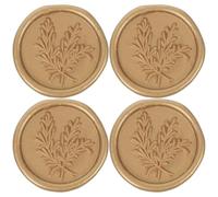 Healifty 25 piezas Pegatinas Adhesivas Sello Cera Sellos Lacre Redondos Antiguo Decoración Sobres Invitaciones Bodas Fiestas