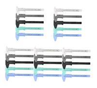 Healifty 25 Piezas Regla De Medición De Cejas Plastigauge Calibrador De Bolsillo Plantilla De Maquillaje Tatuaje De Cejas Calibradores De Cejas Regla Cejas Perfectas Kit Regla Vernier