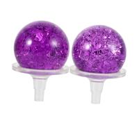 Healifty 2juegos Adornos De Fuente De Agua De Esferas De Cristal Agrietadas Hielo para Cascada Interior Decoración De Feng Shui y Ambiente De Relax