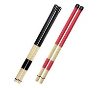 Healifty 2pares Baquetas De Bambú Para Batería Escobillas De Jazz Accesorios Para Bateristas Práctica y Enseñanza