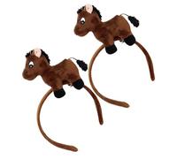 Healifty 2piezas Diadema de Caballo Accesorio Cabello Forma de Animal del Zodíaco Chino Disfraz de Fiesta para Hombres Mujeres Niñas Recuerdo de Fiesta del Festival la Estación