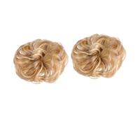 Healifty 2piezas Moño De Pelo Forma De Bola Sintético Fácil De Peinar Para Postiza De Peluca Herramienta Para Placa De Pelo Anillo Para Peluca