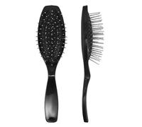 Healifty 2piezas Peine para Peluca de Acero Cepillo para Extensiones de Cabello Sintetico Antiestatico Peine Desenredante Ergonomico para Pelucas Lisas o Rizadas Cepillo Portatil