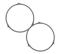 Healifty 2Piezas Soporte de Placa Giratoria de Microondas de Anillo de Plástico Rack para Placa de Ruedas de Accesorios Duraderos para Cocina