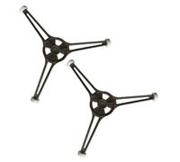Healifty 2Piezas Soporte Giratorio para Microondas Rodillos Estabilizador de Placa de Vidrio Accesorio Esencial para Cocinas Color Aleatorio