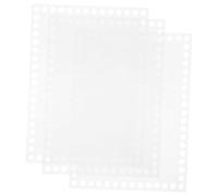 Healifty 3 piezas Base para Bolso Acrílica Transparente Soporte Rectangular para Tejer Crochet y Manualidades DIY Fondo Resistente para Bolsas y Cestas Artesanales