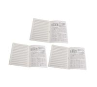 Healifty 3 piezas Cuaderno Pentagrama Música para Principiantes Manuscrito Reutilizable para Práctica de Piano y Guitarra Resistente para Escritura con Diferentes Bolígrafos Regalo para