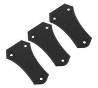 Healifty 3 Piezas Cubierta de Truss Rod Negra Forma de Cuerno para Guitarra Placa de Acceso Plástica de Repuesto para Mástil y Reparación DIY