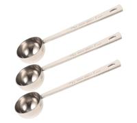 Healifty 3 piezas Cucharas Medidoras Café Inox Mango Ergonómico para Cocina y Hogar Uso Multifunción