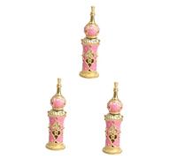 Healifty 3 Piezas Decoración Flor Señora Esmaltado Aceites Decorativo Viaje Cumpleaños Vacío Ml Cuentagotas Contenedor Oro Esencial Medio Color Regalos Botella Antiguo Perfumes