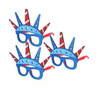 Healifty 3 Piezas Gafas Independence Day Ligeras y Cómodas para Fiestas Patrióticas Accesorios Temáticos para Photobooth Marcos Divertidos para Celebraciones Julio