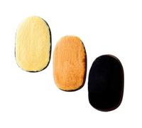 Healifty 3 Piezas Guantes de Pulido de Cuero Guantes Limpiadores de Imitación para Restaurar Brillo Zapatos y Muebles de Cuero Negro Camel Beige