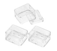 Healifty 3 Piezas Kit para Caja de Manual Carcasa Transparente de Plástico Resistente Accesorios Compatibles para Reparación y Montaje DIY para Caja Musical de Manivela Navideña
