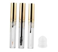 Healifty 3 piezas Unidades Tubo Máscara Plástico Vacío Envase Cosmético Transparente Recargable con Varita para Delineador Labios y Pestañas para Maquillaje DIY y Viaje