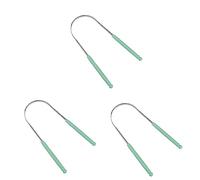Healifty 3 Uds Raspador De Lengua Oral Limpiador De Lengua Recubierto Raspador Oral Cepillo De Lengua Cuidado Verde Detergente Limpiador De Lengua Raspador Raspador De Lengua