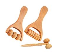 Healifty 3 Uds Rodillo De Mano De Masaje Herramienta De Masaje De Hombro Rodillo De Masaje De Madera Masajeador De Reflexología Podal Masaje De Espalda Masajeador De Pies De Uso Diario