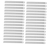Healifty 30 Piezas Regla Metálica Acero Inoxidable Rígida con Doble Escala para Carpintería Dibujo Guitarra y Medición Precisa