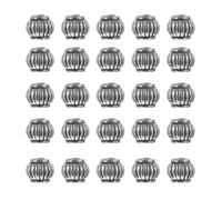 Healifty 300 Cuentas Espaciadoras de Aleación Forma de Farol de Calabaza Color Plateado para Hacer Joyas DIY Accesorios para Pulseras y Collares Suministros Festivos de Halloween