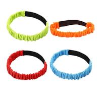 Healifty 4 Piezas Bandas Elásticas para Juego de Tres Piernas Correas Ajustables para Aire Interacción Padre Hijo Accesorio Resistente y Elástico para Entrenamiento y Diversión Familiar