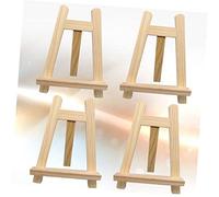 Healifty 4 piezas Caballete de Madera Mini para Cuadros y Fotos Soporte de Escritorio Versátil para Pintar y Exhibir de Unidades para Hogar y Tienda