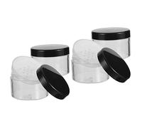 Healifty 4 Piezas Caja De Polvo Material De Embalaje De Plástico Redondo