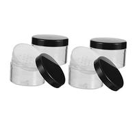 Healifty 4 Piezas Caja De Polvo Material De Embalaje De Vidrio Cosmético