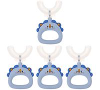 Healifty 4 Piezas de Suministros de Dibujos Animados Limpiador de Diseño U-Cabeza de Blanqueamiento en Forma de U para Todo El Cuidado Eléctrico - Cepillos de Dientes Cepillo de