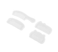 Healifty 4 piezas Moldes de Silicona para Peines Molde Transparente para Fundición de Resina Epoxi Herramientas para Manualidades DIY Joyería